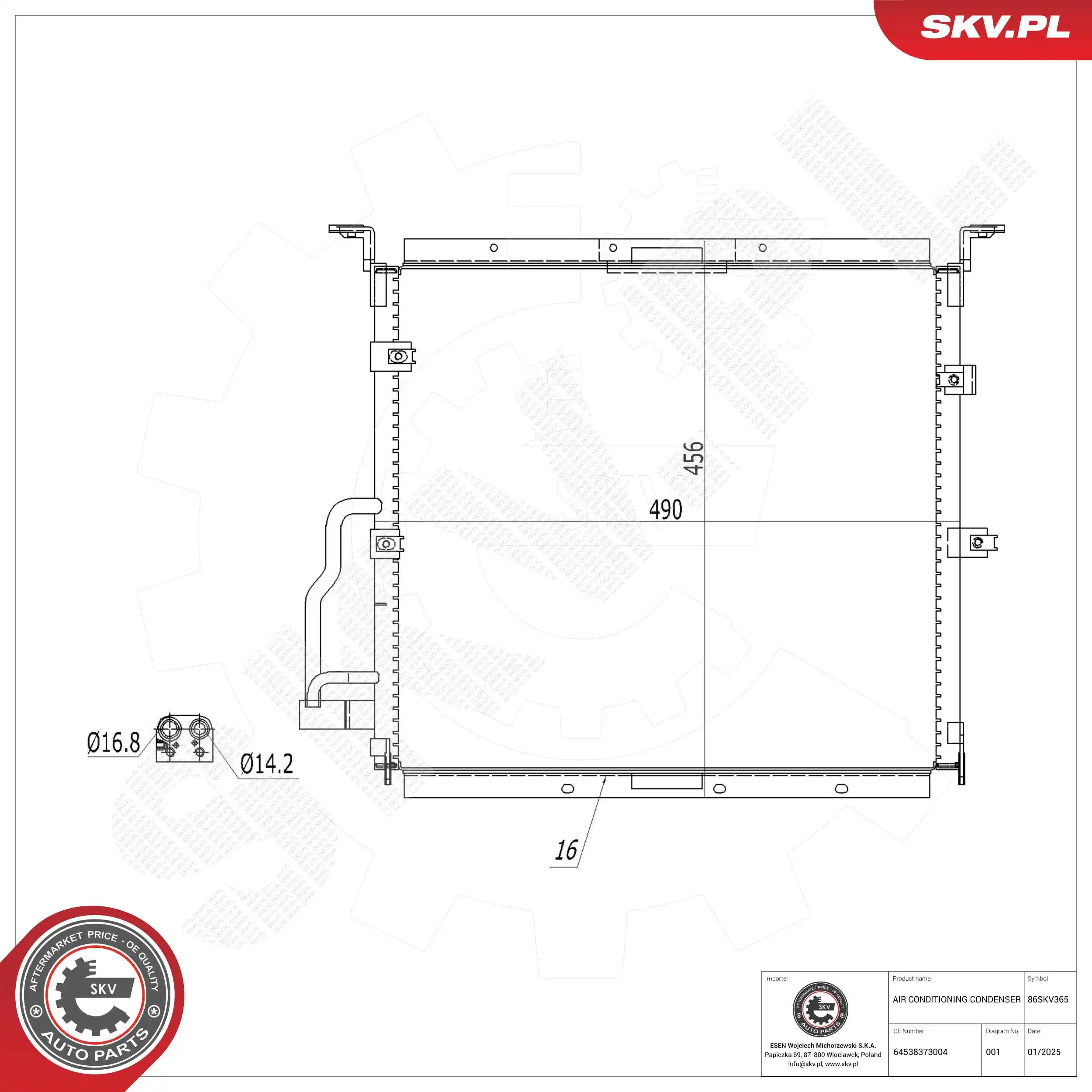 Condenser, air conditioning